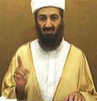 A frame from Osama bin Laden’s 2007 video.